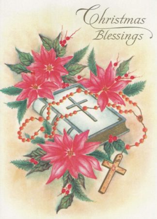 Poinsettia Christmas Card