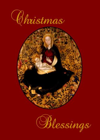Madonna Rose Garden Christmas Card