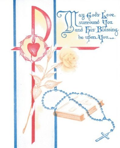 Spiritual Bouquet Rosary Get Well Card