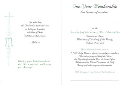 Mock Orange Birthday Card - Image 2