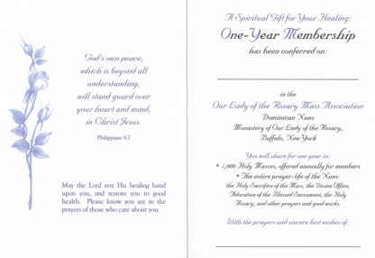 Saint Dominic 1 year Card - Image 2