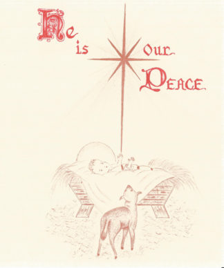 Spiritual Bouquet Christmas Crib Card
