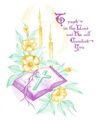 Spiritual Bouquet Sympathy Card
