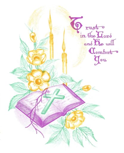 Spiritual Bouquet Sympathy Card