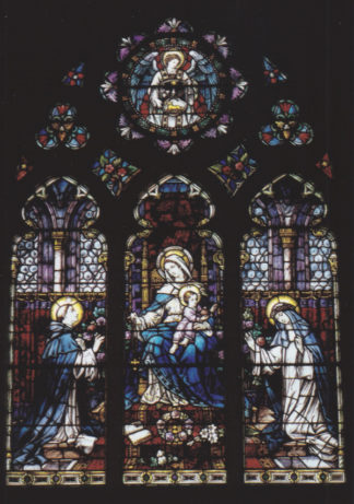 Rosary Window Holy Cards