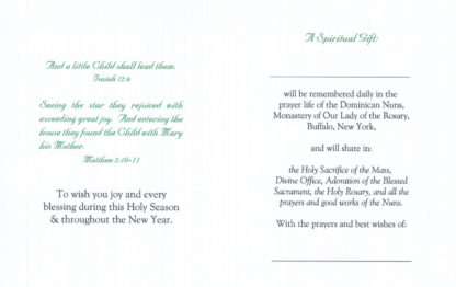 Spiritual Bouquet Christmas Holly Card - Image 2