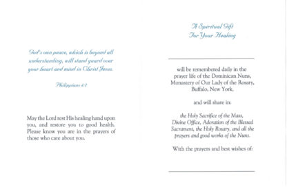 Spiritual Bouquet Care Get Well Card - Image 2
